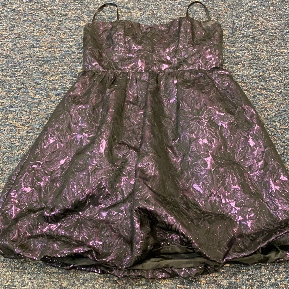Delia’s Strapless Metallic Purple Dress sz. 7